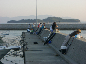 牛窓福岡屋旅館釣り